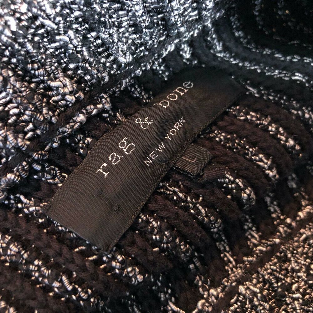 Rag & Bone Women Paula Ribbed Sweater L - Picture 6 of 8